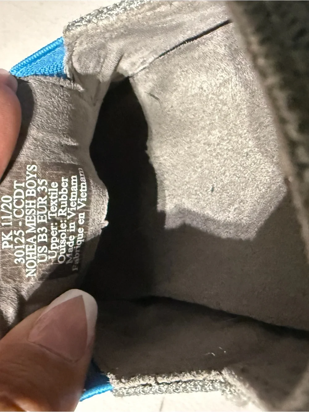 EUC Olukai Kids Nohea Mesh Slip On Gray Sneakers Size 3 US